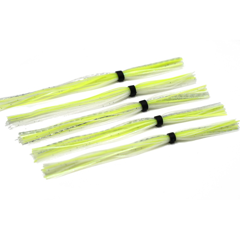 Silicone Skirt - Chartreuse White Flash