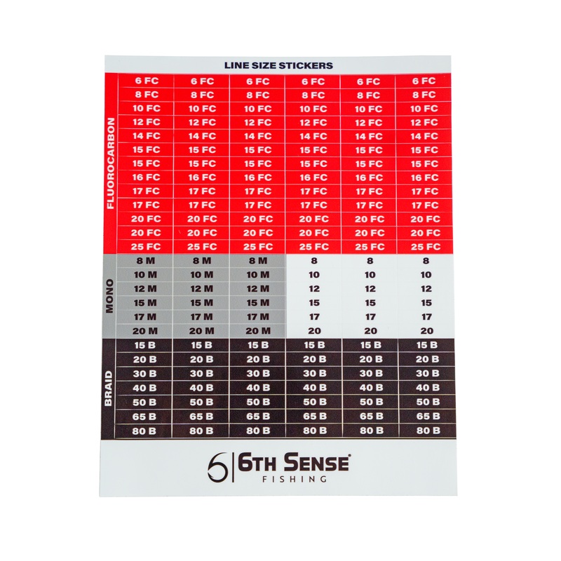 Line Size Recall Decals