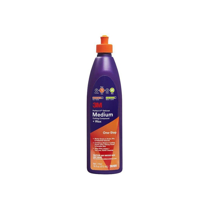 3M Perfect-It Gelcoat Medium Cutting Polish & Wax