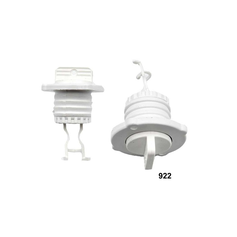 Round Drain Socket with Captive Drain Plug