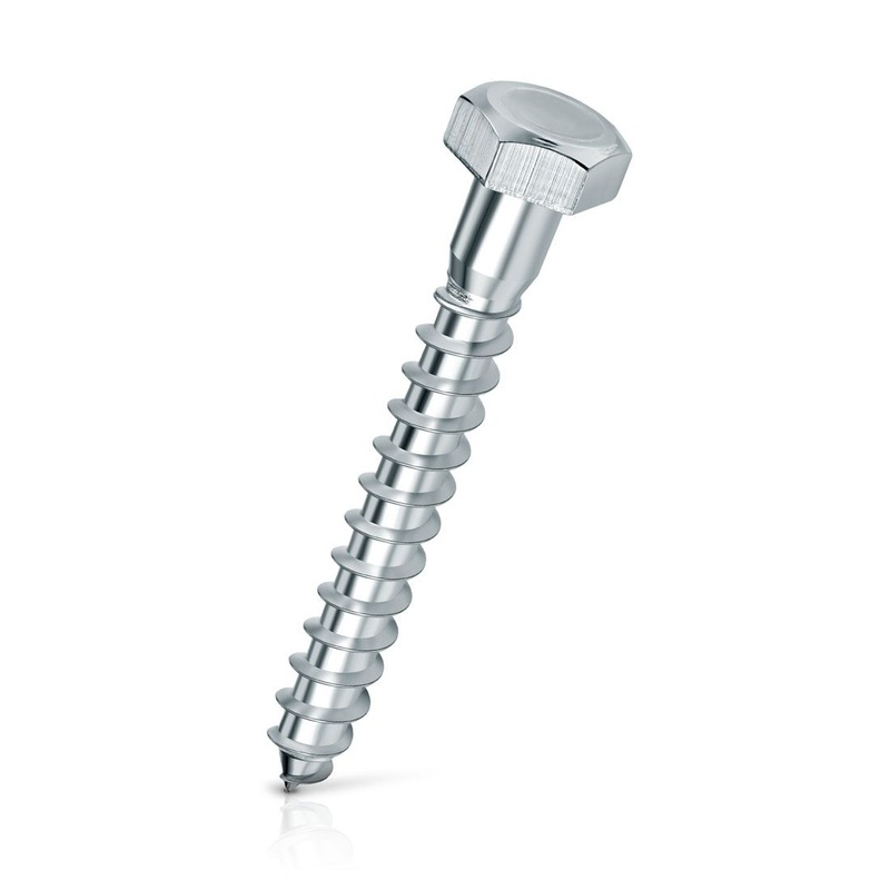 Wood Screw With Hexagon Head A2 DIN 571