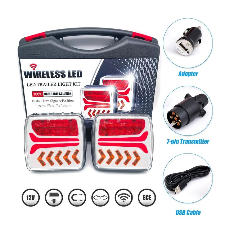 Magnetic 2.4G Wireless Trailer Light Kit