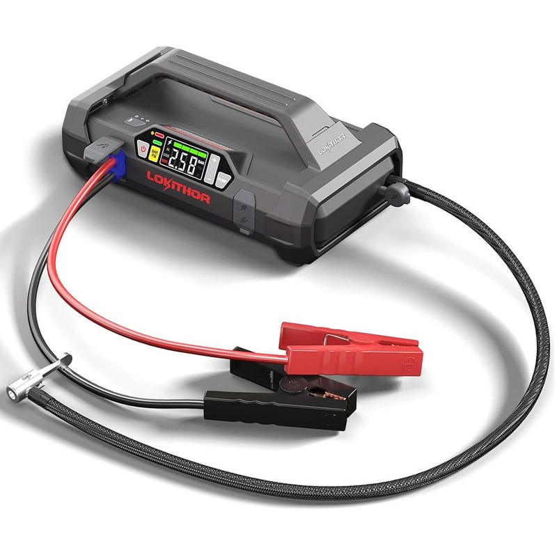 Lokithor JA302 Jump Starter with Air Compressor 2500Amp