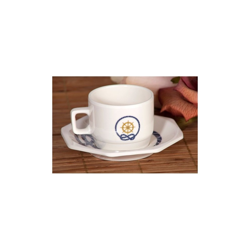 Steering Wheel Espresso Cup with Saucer