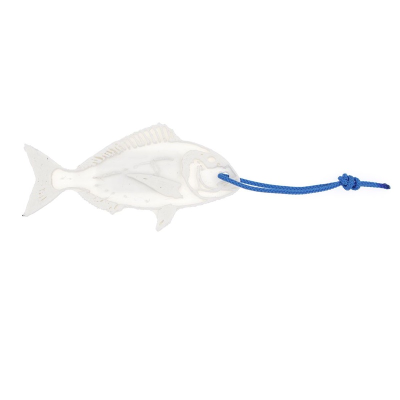 Deep Carbon Fish Keychain