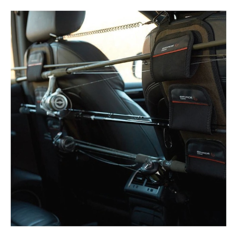 Savage Gear Car Seat Fishing Rod Rack for 3 Rods
