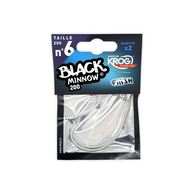 Fiiish Black Minnow Krog Hooks