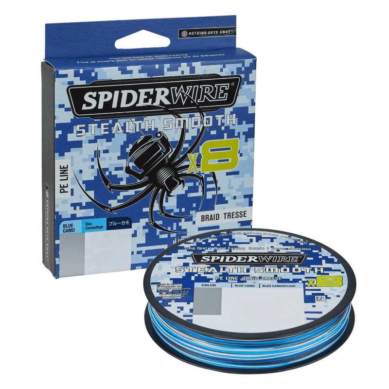 SpiderWire Stealth Smooth Blue Camo Braid