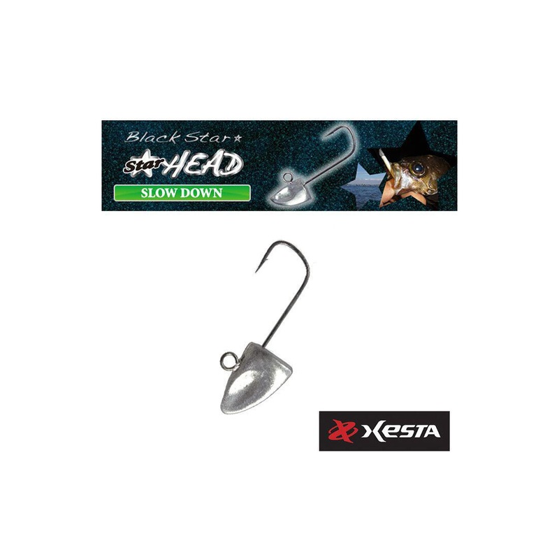 Xesta Black Star Slow Down Jig Heads