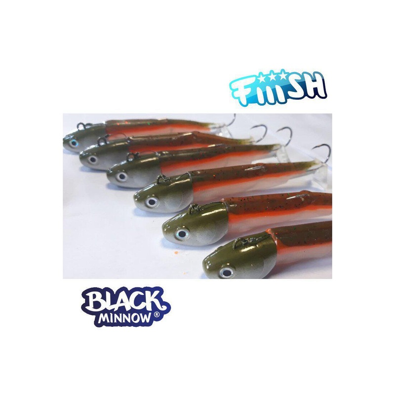 Pre-Rigged Fiiish Black Minnow Combo