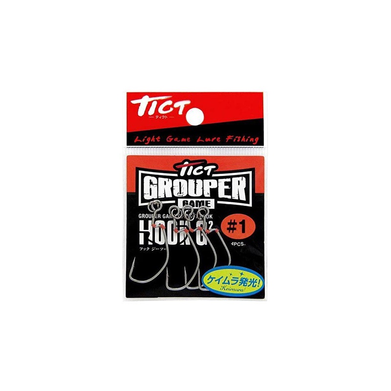 Tict Grouper Game Off-Set Hooks