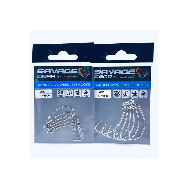 Savage Gear Sandeel V2 Weedless Hooks
