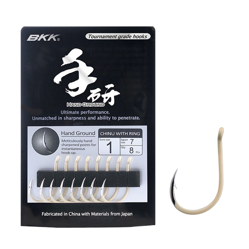 BKK Chinu Hand Ground Hooks with Ring