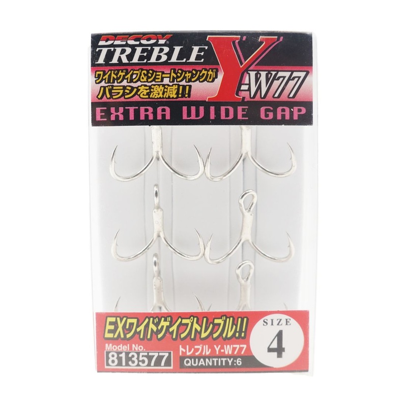 Decoy Y-W77 Treble Hooks