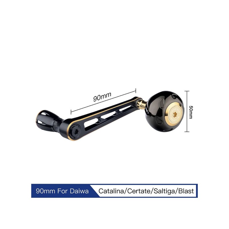 Gomexus Aluminum Handle with Titanium Knob for Daiwa Reels