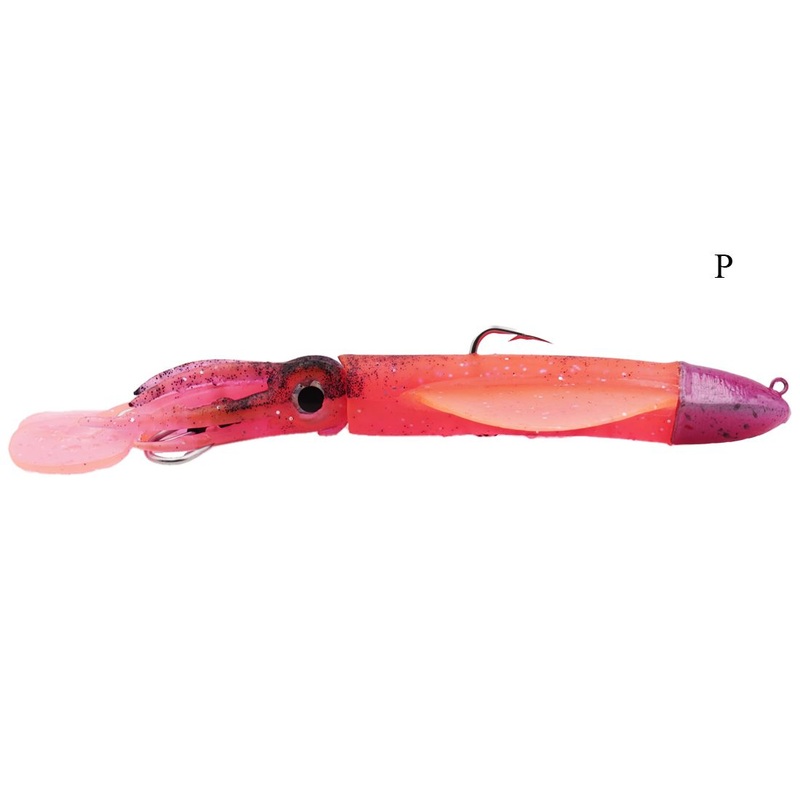 Almas de Vinilo Silicone Calamar Curly with Jig Head 150 gr