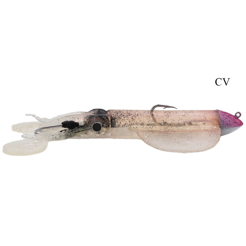 Almas de Vinilo Silicone Calamar Curly with Jig Head 80 gr