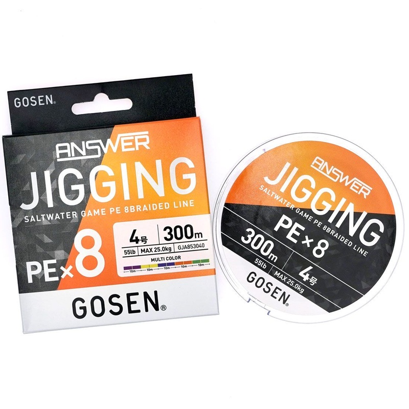 Gosen Answer Jigging PE x8 Braided Line