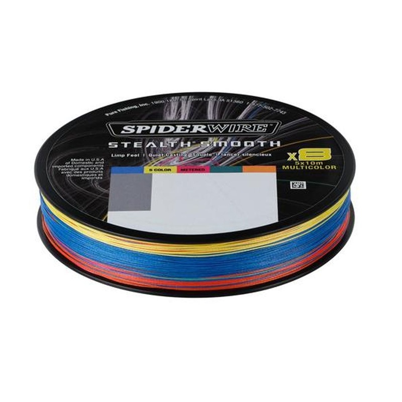 Spiderwire Stealth Smooth 8 Multi Colored Braided Line