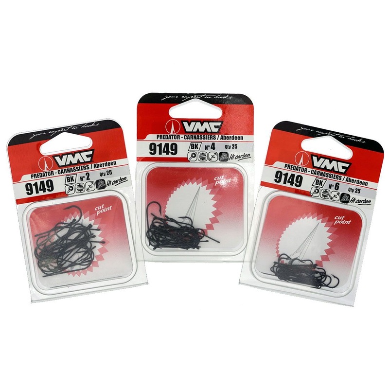 VMC 9149 BK Predator  Carnassiers Aberdeen Hooks