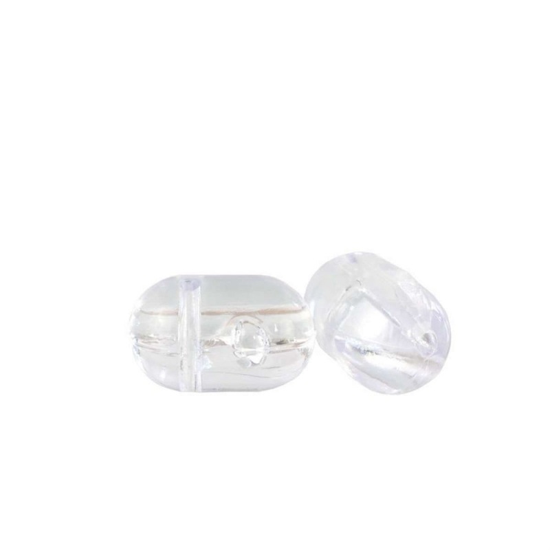 Yuki Transparent Cross Beads
