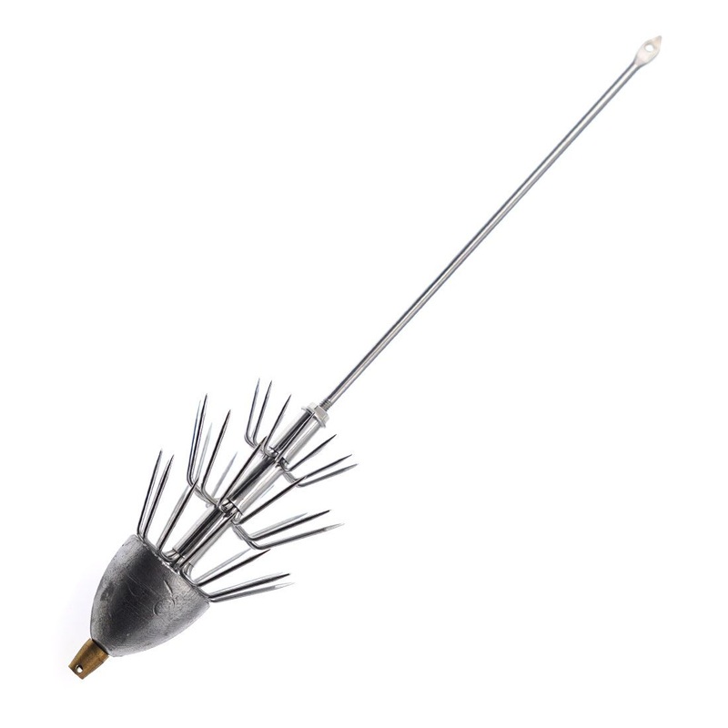 Triple Shinka Wire Shaft Squid Jig with Sinker