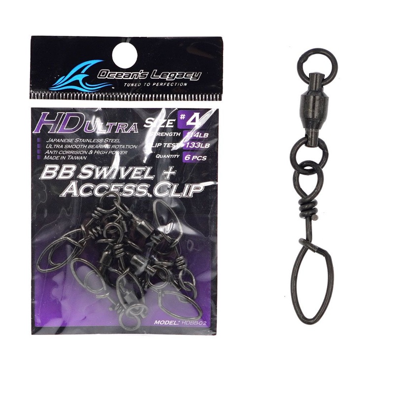 Oceans Legacy HD Ultra Ball Bearing Swivel   Access Clip