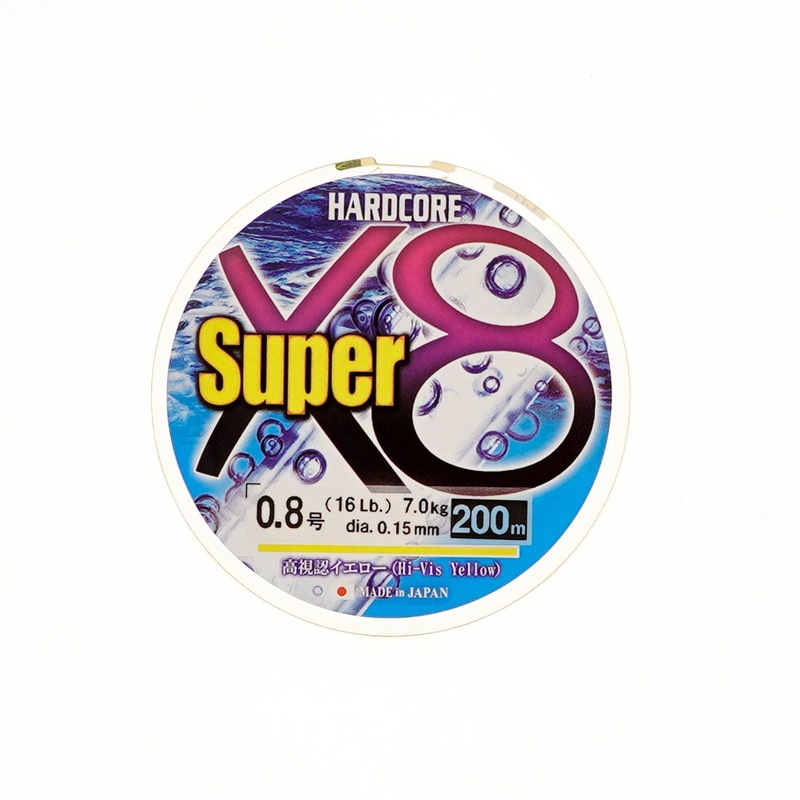 DUEL Hardcore Super X8 Yellow Braid