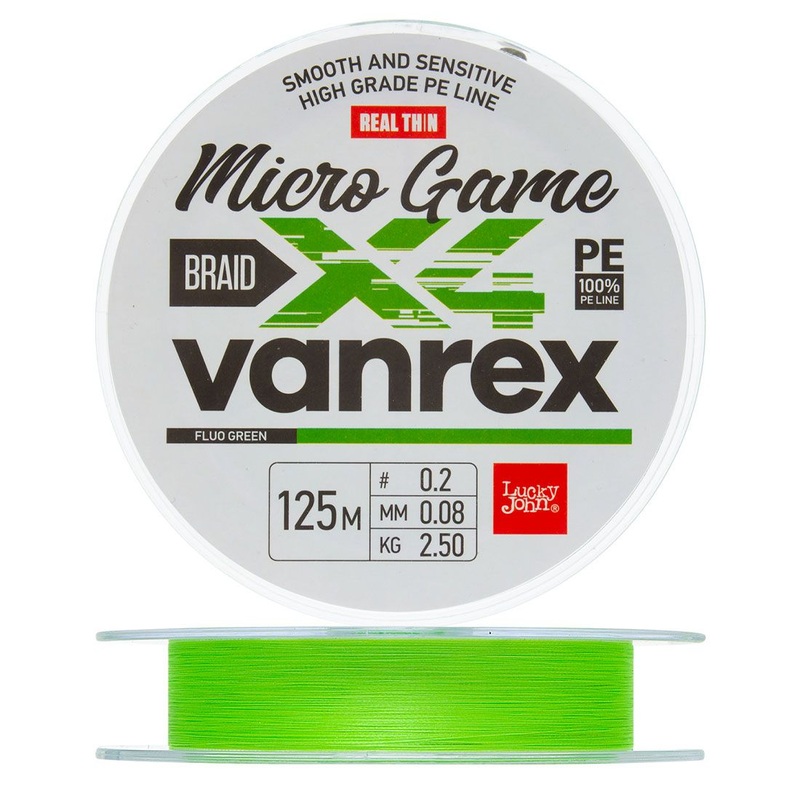 Lucky John Vanrex X4 Micro Game Braided Line